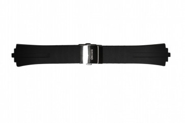 Correa de reloj Seiko 7L22-0AA0 / SNL003P2 / 4KD2JB Silicona Negro 16mm